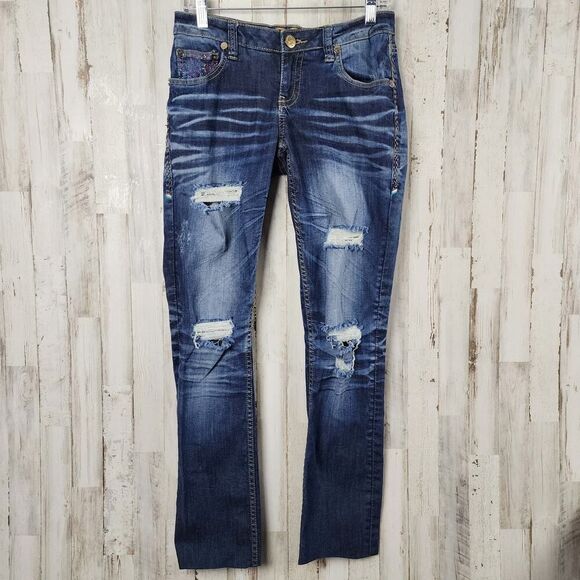 COOGI Distressed Jeans Blue Size 5/6 - Picture 1 of 12